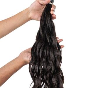 Summer Hot Trend 24 ''Blonde #60 Extensions de cheveux à pointe plate en kératine vierge indienne Water Wavy Style-Hot Trend in Summer - Product Image 5