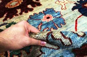 ชุดพรมขนสัตว์8x10 oushak แบบวินเทจพรมปฏิวัติสีชมพูสีน้ำเงินสำหรับห้องนั่งเล่นสวดมนต์พรมบ้านที่สวยงาม - Product Image 6