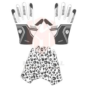 Professional Custom Design American Football Gloves Men Hand Grips Anti-Slip Adjustable Wrist Strap <b>Hook</b> Loop Closure Sports - Product Image 3