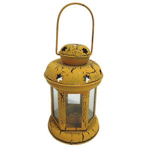 Linterna estilo MARCO DE Metal y vela de cristal linterna Venta caliente personalizado hecho a mano decoración del hogar velas linternas - Product Image 5