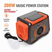 Station d'alimentation portable solaire Mini 76,8 Wh LiFePO4 BMS à onde sinusoïdale modifiée pour les urgences domestiques