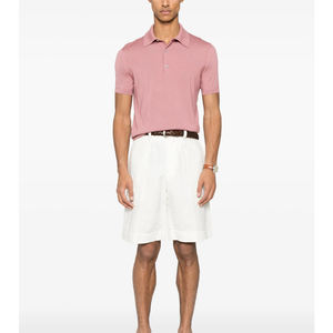 เสื้อโปโลแขนสั้นลำลองแห้งเร็วสำหรับผู้ชายใส่ในฤดูร้อนเรียบง่ายและมีสไตล์พร้อมปักโลโก้ - Product Image 4