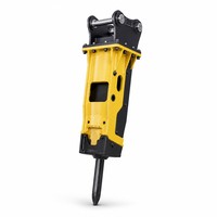 Marteau hydraulique haute performance de 600 kg pour excavatrice de 13 à 15 tonnes |   Brise-roche durable pour les projets de dragage de canaux