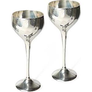 Copa de Vino Antigua de Tamaño Perfecto, Copa de Vino de Acero Inoxidable para Bodas y Fiestas, Copa de Vino Decorativa de Metal - Product Image 5