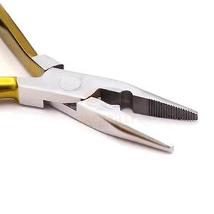 Professionnel En Acier Inoxydable Micro Anneau Boucle Aiguille Pince D'extension De Cheveux Précis Crochet Remover Perlage Outil Outils D'extension De Cheveux - Product Image 6