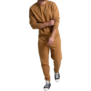 Respirant 100% coton survêtements pour hommes 2 pièces tenues athlétiques décontractées survêtements pour hommes vêtements homme ensembles - Product Image 2