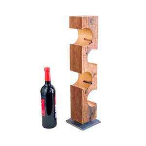 Holz Wein regale für den Großhandel natürliche Farbe in Rack Barware Home Kitchen Decor Rack Freistehende Holz Weinflaschen Stand