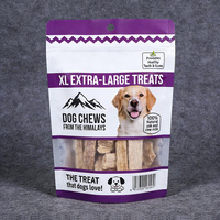Sacs de nourriture pour chiens en gros de 40 lb, emballages de nourriture pour animaux de compagnie en vrac, sachets souples refermables avec fermeture éclair coulissante