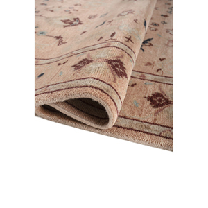 Alfombra de Lana Anudada a Mano Savana, Patrón de Medallón Rosa y Morado, para Decoración de Sala de Estar, Alfombra Rectangular de 9x12 para Pasillo o Habitación -Lca-7065 - Product Image 2