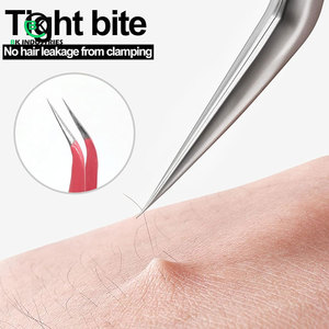 Pinzas Profesionales para Pestañas para Salón y Uso Doméstico, Pinzas de Acero Inoxidable para Extensiones de Pestañas - Product Image 4