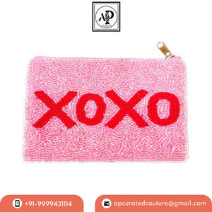 Vente chaude Vintage Style Filles Maquillage Organisateur Multi-Fonction Porte-Monnaie Perles Fermeture À Glissière pour Partie Porter Toile Tissu - Product Image 2