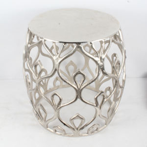 Taburete para sentarse pulido de níquel de aluminio puro Diseño simple con taburete de la mejor calidad para la decoración del hogar - Product Image 2