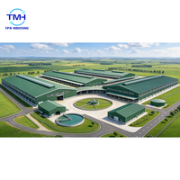 Abri pour bétail en structure métallique, hangar préfabriqué pour bovins, étable pour vaches, bâtiment en structure métallique pour élevage de bétail