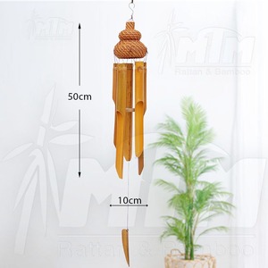 กระดิ่งลมไม้ไผ่เวียดนามทรงสี่เหลี่ยมผืนผ้าเป็นมิตรกับสิ่งแวดล้อมพร้อมของขวัญที่มีความหมายและอ่อนโยน - Product Image 4