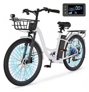 Vélo électrique pour adultes, 700W de puissance de pointe, 7 vitesses, vélo électrique cruiser à cadre bas, autonomie de 40 miles, batterie 36V 10.4Ah - Product Image 1