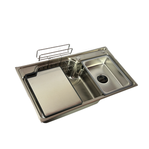 Évier à cuve unique en acier inoxydable 304, fait à la main, à encastrer, personnalisation OEM ODM, modèle 7545, épaisseur 0,75 mm - Product Image 4