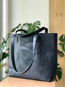 Sac à main fourre-tout rétro de luxe en cuir véritable pour femme avec couleur et logo personnalisables AV-0013 - Product Image 5