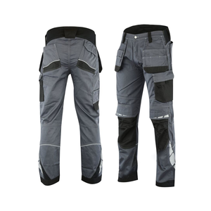 Mosaic Impex Precio al por mayor Tela de algodón Múltiples bolsillos Cargo negro gris contraste Pantalones Cargo para hombre para ropa de trabajo - Product Image 1