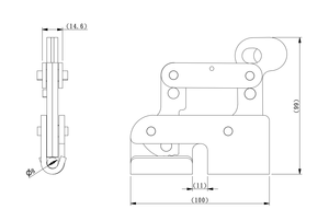อุปกรณ์จับยึดเชือกนิรภัย YIG016 - Product Image 2