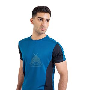 100% camisetas de poliéster al por mayor camiseta de gimnasio Ringer camiseta de gimnasio de secado rápido 140 GSM camiseta para correr camiseta de alta calidad para hombres - Product Image 5