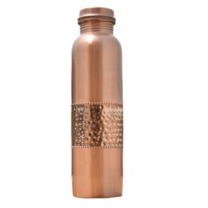 Botella de agua en relieve martillada de cobre puro 100%, botella de cobre Ayurvédica ecológica para Yoga, gimnasio, viaje, superventas, recién llegado - Product Image 2