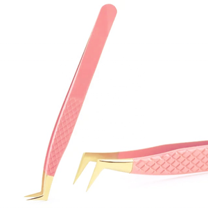 Offre Spéciale pince à cils en acier inoxydable avec logo personnalisé pince à épiler extension à pointe en fibre fournitures - Product Image 2