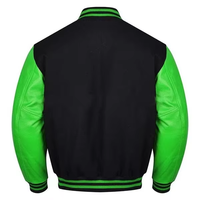 Blouson universitaire pour homme style baseball avec fermeture éclair et logo respirant – Collection Printemps – Vente en gros