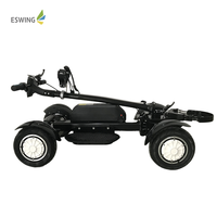 ESWING 2024 Offre Spéciale scooter de golf 4 roues électrique pliable facile à enlever et à installer 4 roues chariot de golf électrique scooter