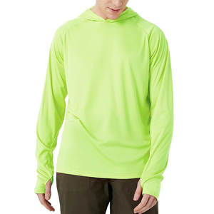 Upf 50+ Rash Protection Men Quick Dry Breathable Fishing Hooded Shirts - Product Image 5