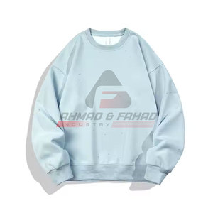 Nuevo diseño de sudaderas con diamantes de imitación de la mejor calidad MOQ bajo precio al por mayor sudaderas con diamantes de imitación para hombres - Product Image 3