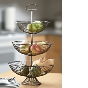 Panier métallique élégant de rangement de cuisine Panier à linge sur mesure Panier de rangement en fil métallique - Product Image 2