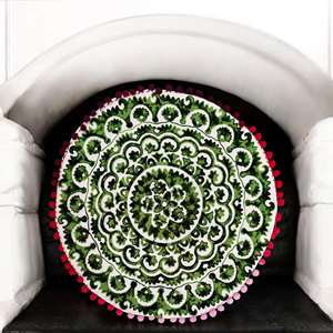 Multicolor Floral Paisley Printed 16x16 Cushion <b>Covers</b> Handmade Decorative <b>Throw</b> Pillow for <b>Sofa</b> Bed Leaves Pattern for Home Use - Product Image 3