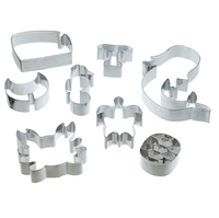 Outils de cuisson de biscuits en métal de conception différente pour les enfants en acier inoxydable 10.5cm de diamètre