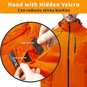 Veste de pluie imperméable pour homme de haute qualité décontractée avec capuche, imperméable zippé à capuche, veste légère, OEM accepté - Product Image 4