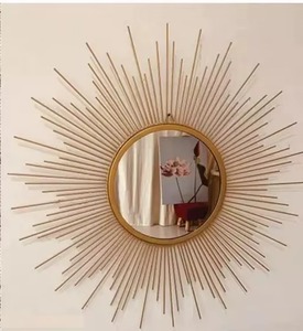 Espejo de pared de lujo para bodas con marco de metal Diseño moderno Tamaño y logotipo personalizables para la decoración del hogar - Product Image 4