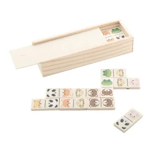 Jeu de dominos animaux de Lombok écoresponsable : Gadgets écologiques pour un jeu divertissant - Product Image 1