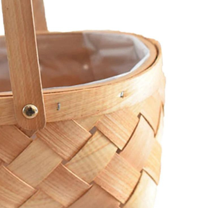 Cestas de regalo de bambú ecológicas más nuevas, diseño rectangular para regalos de Navidad a granel - Product Image 4