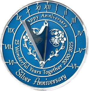 Regalo de Aniversario de Bodas de Plata de 25 Años, Reloj Solar de Aluminio Antiguo de 10 Pulgadas, 2025 - Product Image 2