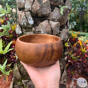 Bol de service en bois de style européen moderne, fait à la main, sans BPA, pour les fêtes, avec une texture lisse écologique et une forme artistique - Product Image 2