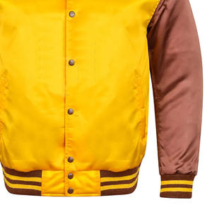 แจ็คเก็ตตัวแทนแขนหนังปักโลโก้คุณภาพระดับพรีเมียม / การออกแบบล่าสุดแจ็คเก็ตตัวแทนผู้ชายที่สะดวกสบายและปรับได้ - Product Image 6