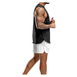 Vente en gros Logo personnalisé Gym débardeur hommes séchage rapide respirant été vêtements de sport Muscle Fit vêtements d'entraînement musculation coton - Product Image 4