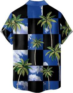 Camisa de Golf de Hombre en Terciopelo de Poliéster/Algodón, Nueva Camiseta de Manga Corta con Decoración de Botones en la Solapa, Corte Regular, Estilo Casual, Color Sólido - Product Image 2