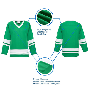 Camisetas de Hockey sobre Hielo Hechas a Medida en Fábrica, Camisetas de Hockey Sublimadas al por Mayor, Conjunto de Camisetas de Hockey en Blanco, Camisetas de Equipo de Hockey, Camisetas de Equipo de Algodón - Product Image 4