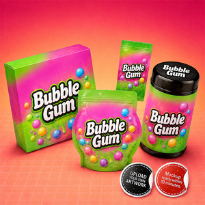 Custom 3.5g Cali Packs Packaging Set Mylar Bags Glass <b>Jars</b> Display Boxes Moisture Smell Proof Child Resistant Zipper Top Bags - Product Image 1