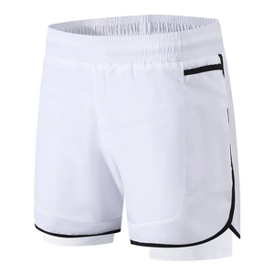 Fitness Training Shorts Hommes Taille Moyenne Casual Field Running 2 1 Jogging Séchage Rapide Respirant Été Double Deck Bottoms - Product Image 6
