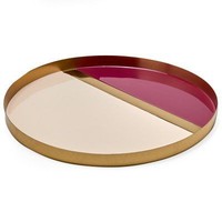 Plateau rond en laiton de qualité supérieure, en fer classique avec émail doré et vert, idéal pour la cuisine, les mariages et la décoration de table de fête