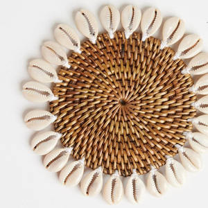 Ensemble de dessous-de-verre en rotin tendance, vente en gros, décoration de table, dessous-de-verre en rotin, style bohème, OEM accepté du Vietnam - Product Image 4