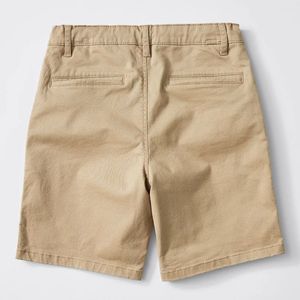 Shorts décontractés pour hommes en toile 100 % coton véritable, séchage rapide, taille élastique, logo personnalisé, prix bas, vente chaude - Product Image 6