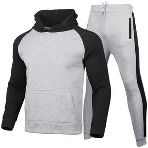 Ensemble de vêtements de sport surdimensionnés pour hommes avec sweats à fermeture éclair Ensemble de deux pièces Entraînement de loisirs Sweat à capuche à fermeture éclair en polyester à sublimation vierge - Product Image 2