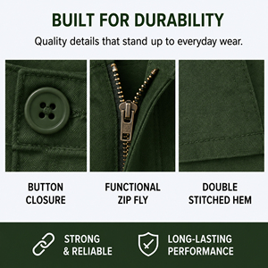 Men's 100% Cotton Solid Casual Eco-Friendly Flex Stretch Breathable Cargo Shorts - Product Image 6